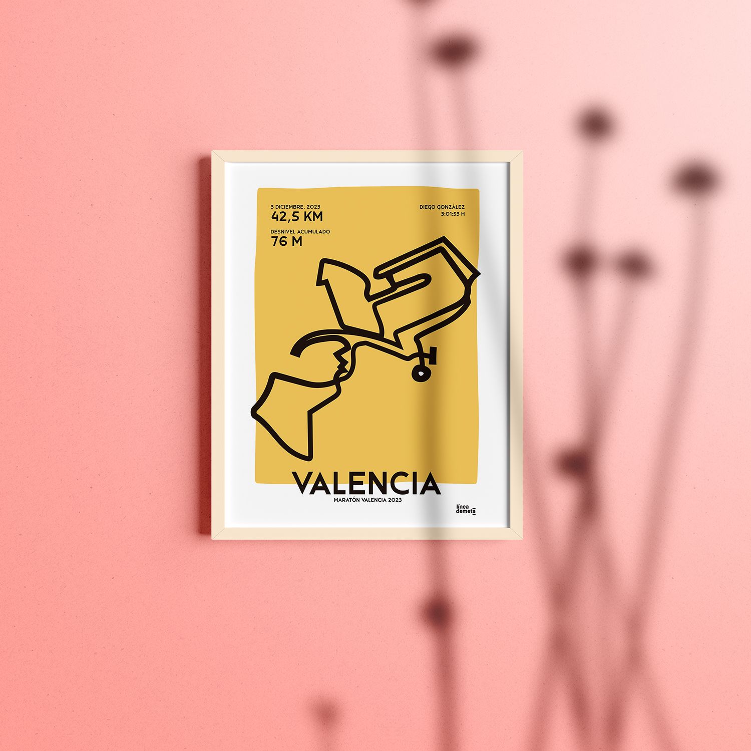 Lámina Personalizada Maratón de Valencia - Imagen 2