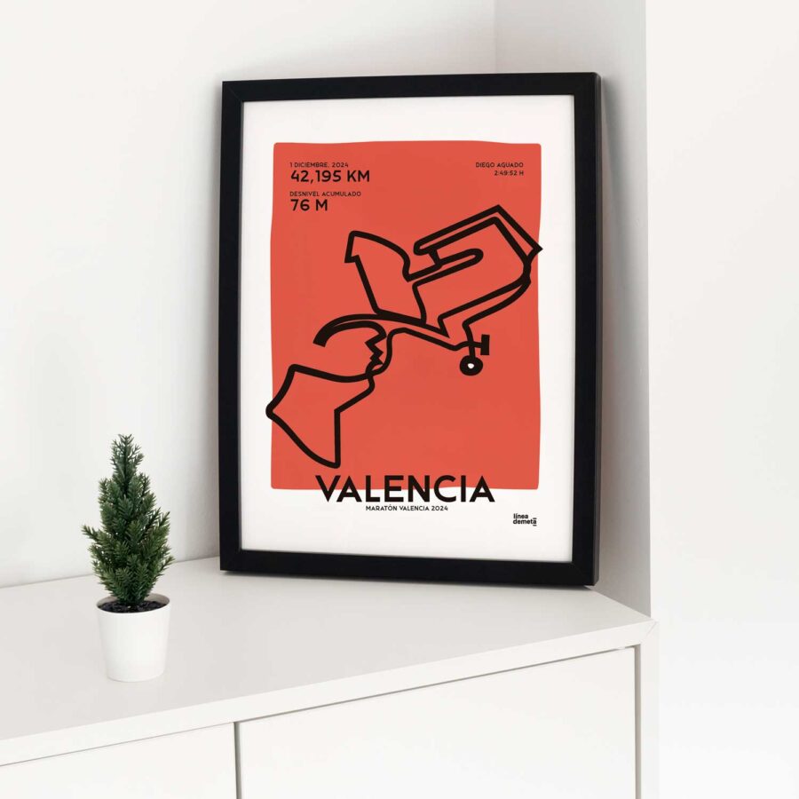 lámina maratón valencia 2024