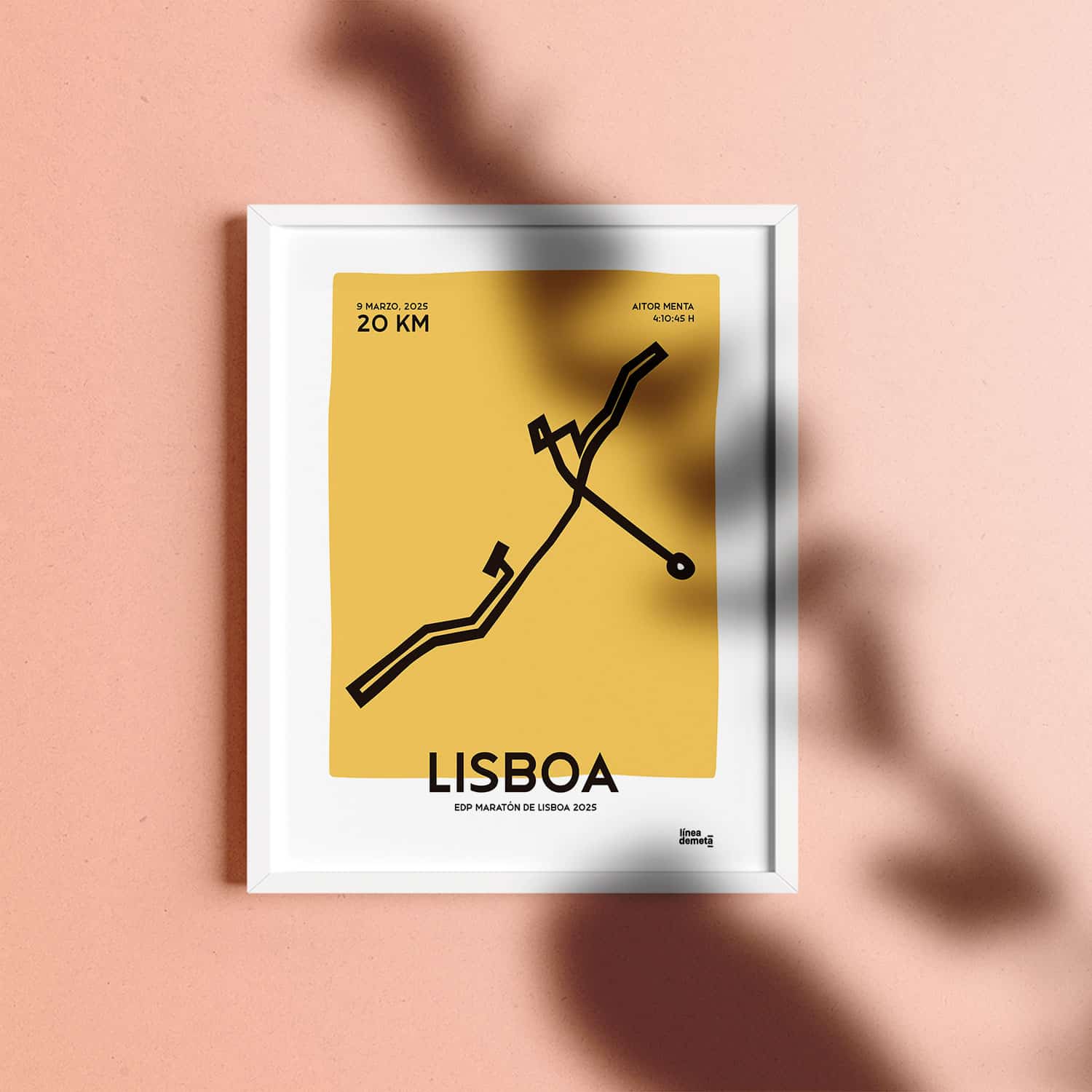 Lámina Media Maratón de Lisboa 2025